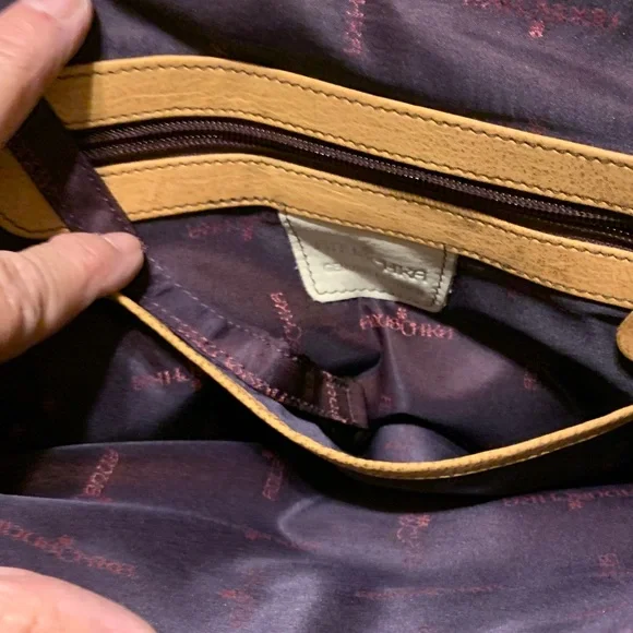 Anuschka Leather Handpainted Butterfly Shoulder Bag NWOT - Picture 4 of 12